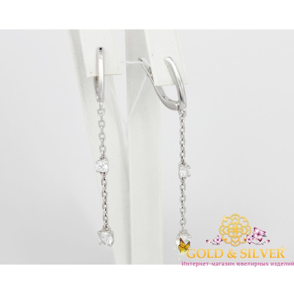 Жіночи сережки срібні "Танок вітру"  2328/1р , Gold &amp Silver Gold & Silver, Украина